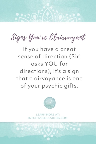 clairvoyance signs and symptoms