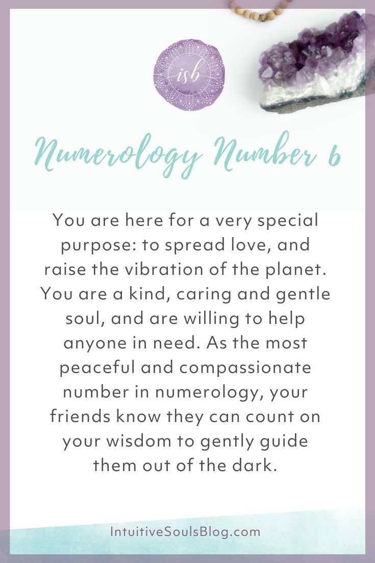 numerology number 6 traits